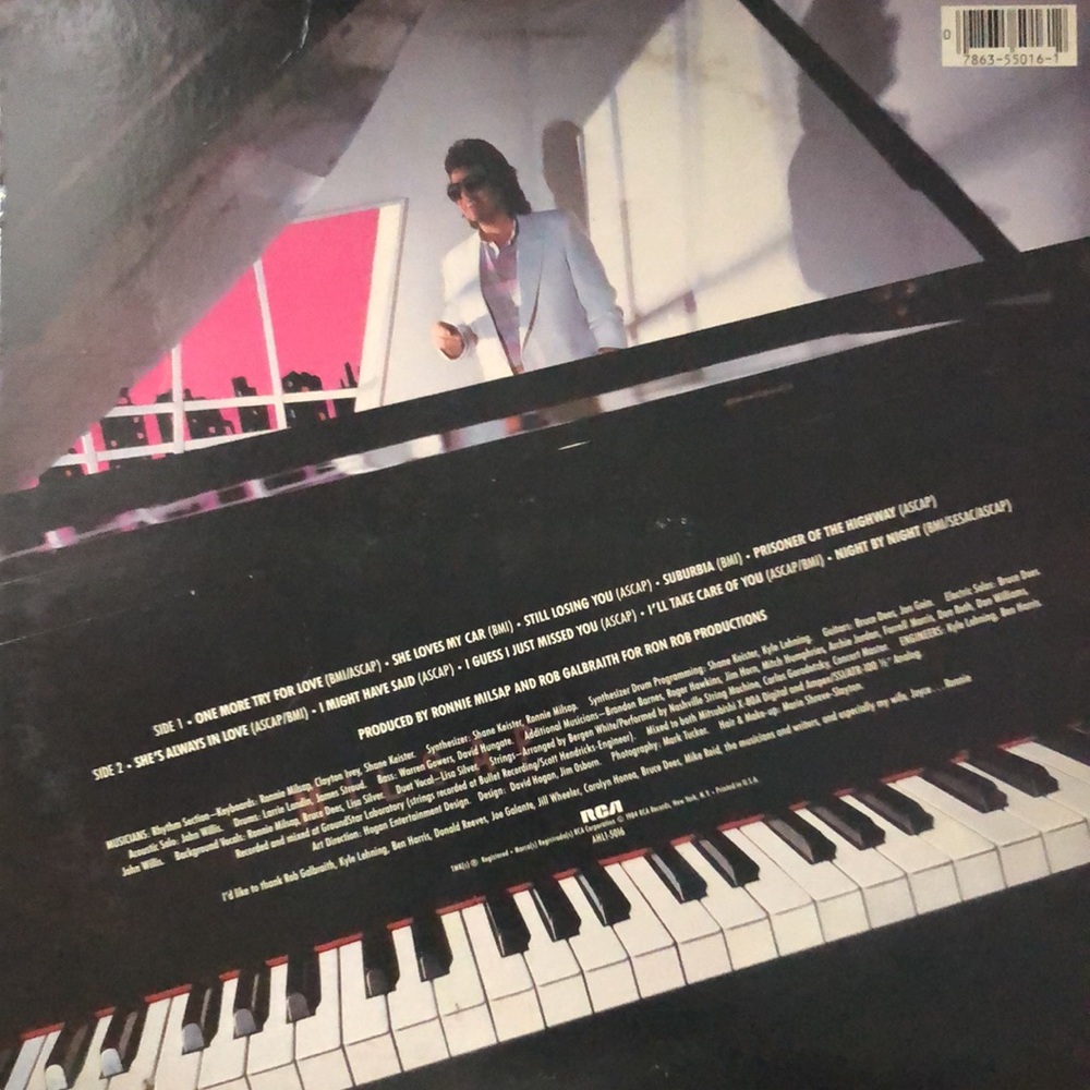 Ronnie Milsap One More Try For Love Vinyl Lp